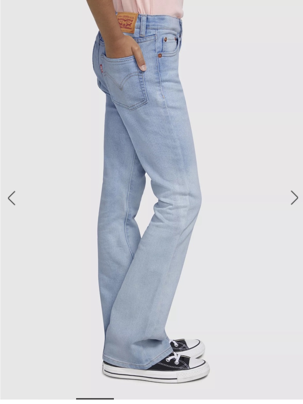 NWT Levi's light wash high-waisted flare 726™ HIGH RISE FLARE BIG GIRLS JEANS 14